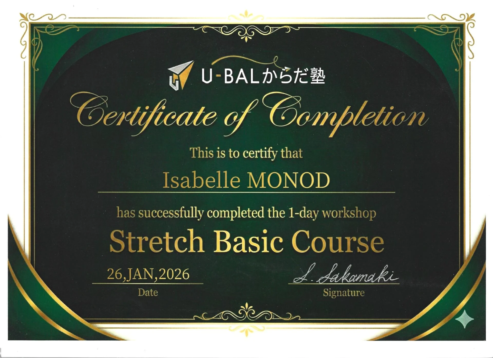 Certificat stretch basic